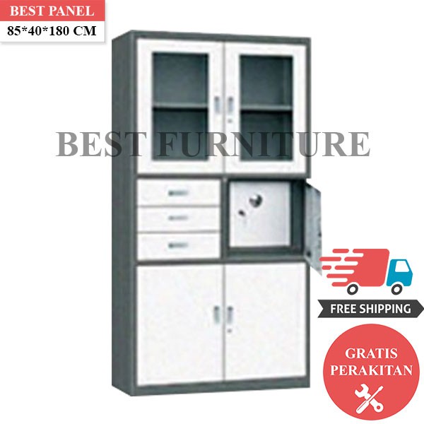 Best Lemari Arsip Besi 2 Pintu LA-2005 uk 85x40x180