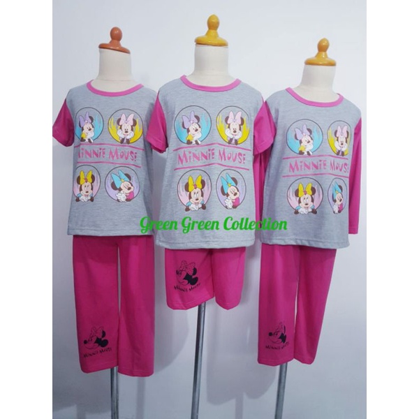 piyama kaos anak pink fanta