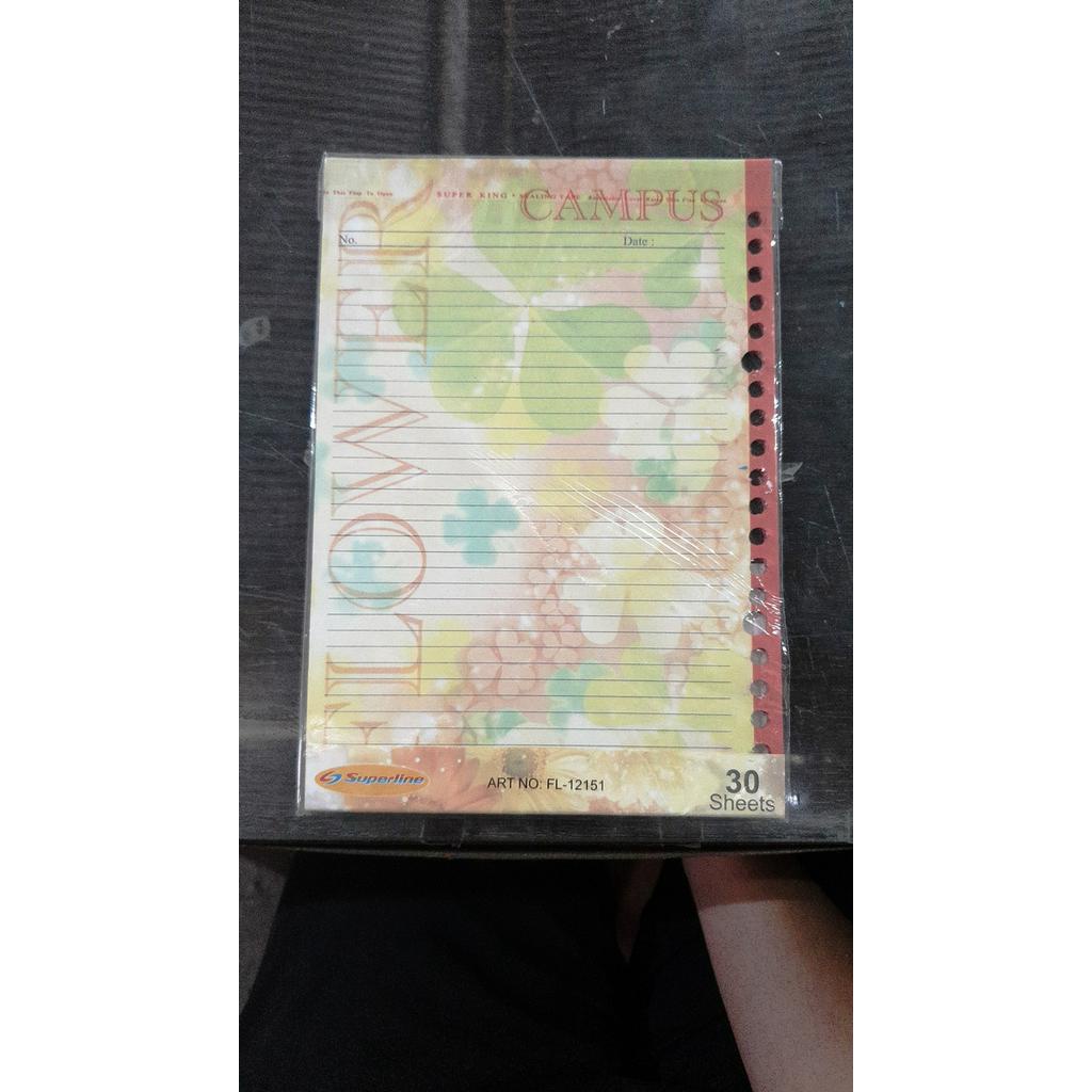 

Kertas Binder/Loose Leaf Fancy Lucu A5 Campus