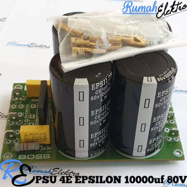 Kit PSU 4 Elco EPSILON 10000uf 80V Plus Skun