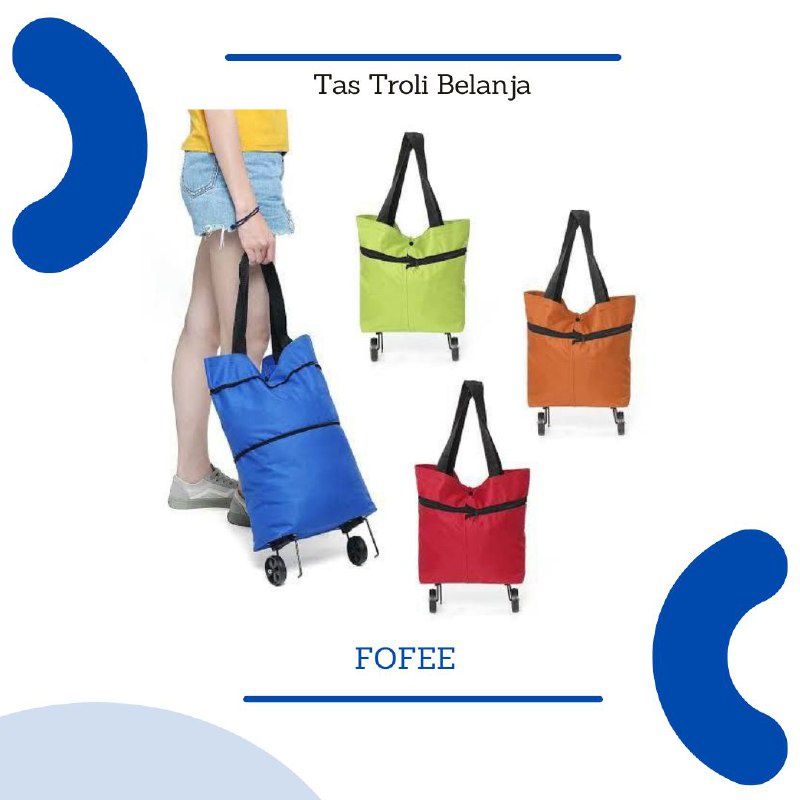 [IMPORT] -Tas Troli Roda Lipat Belanja