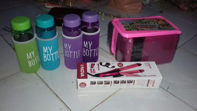 My Bottle / My Bottle Bening Full Color + Free Pouch Busa / Botol Minum