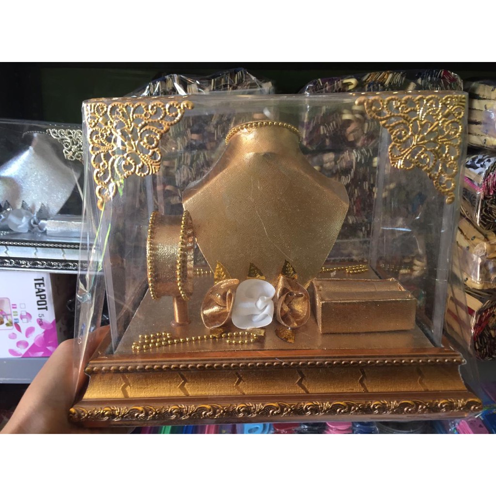 Hantaran Mahar Kotak Perhiasan Pernikahan / Hantaran Kotak Perhiasan (Cincin, Gelang dan Kalung)