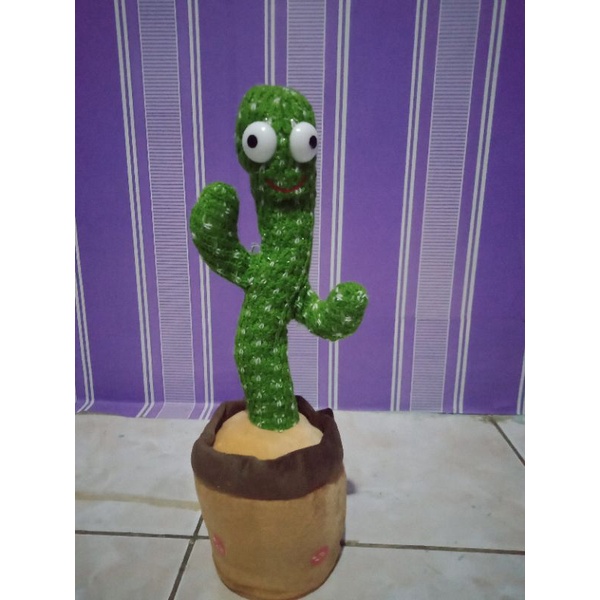 Mainan Pohon Kaktus Goyang  - Dancing Kaktus (Sing + Dance + talk +Shine) - Mainian Edukasi Anak
