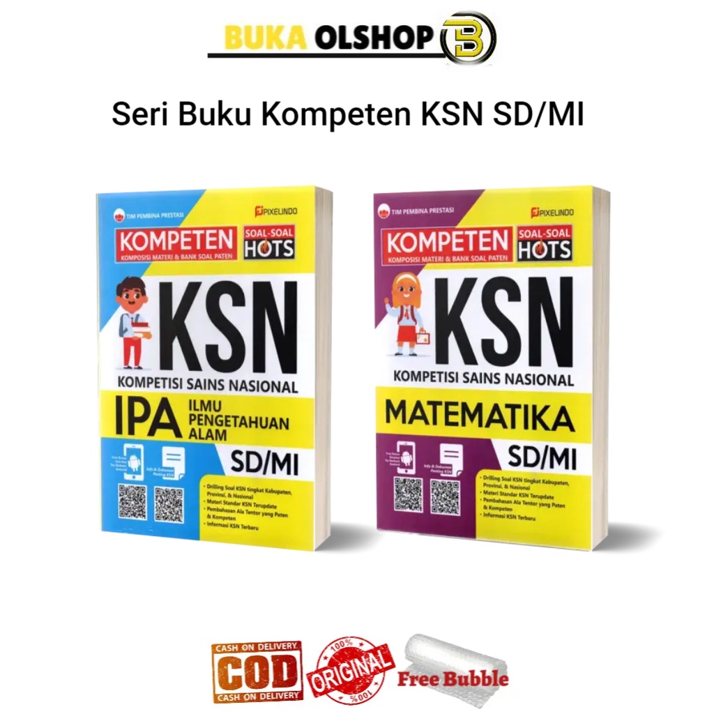Kompeten KSN IPA MATEMATIKA SD/MI Buku KSN SD/MI