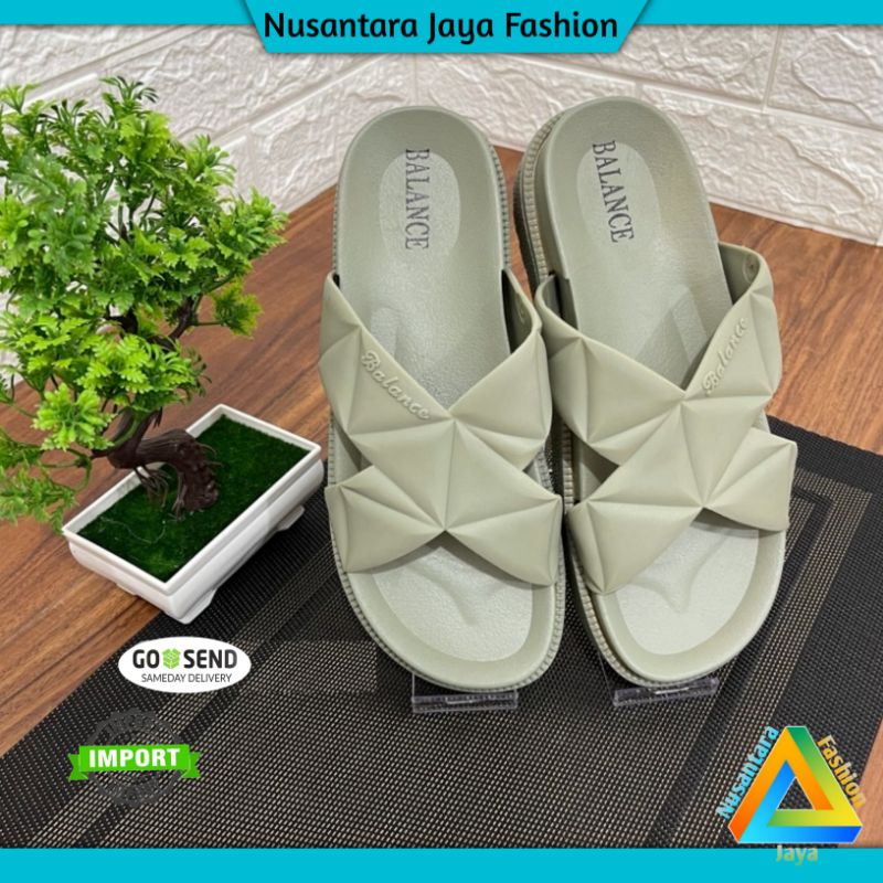 Sandal Wanita Terbaru - Sandal WEDGES Jelly Import - Sandal Balance 1604 55