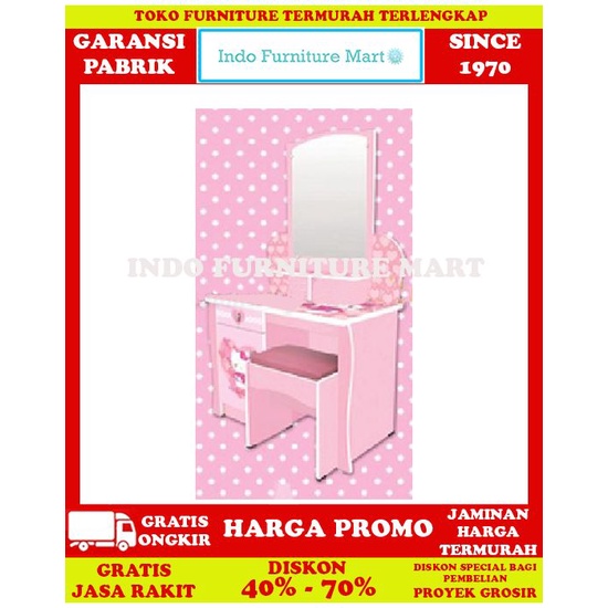 Meja Rias Anak Kea Panel Hello Kitty Dth K8002