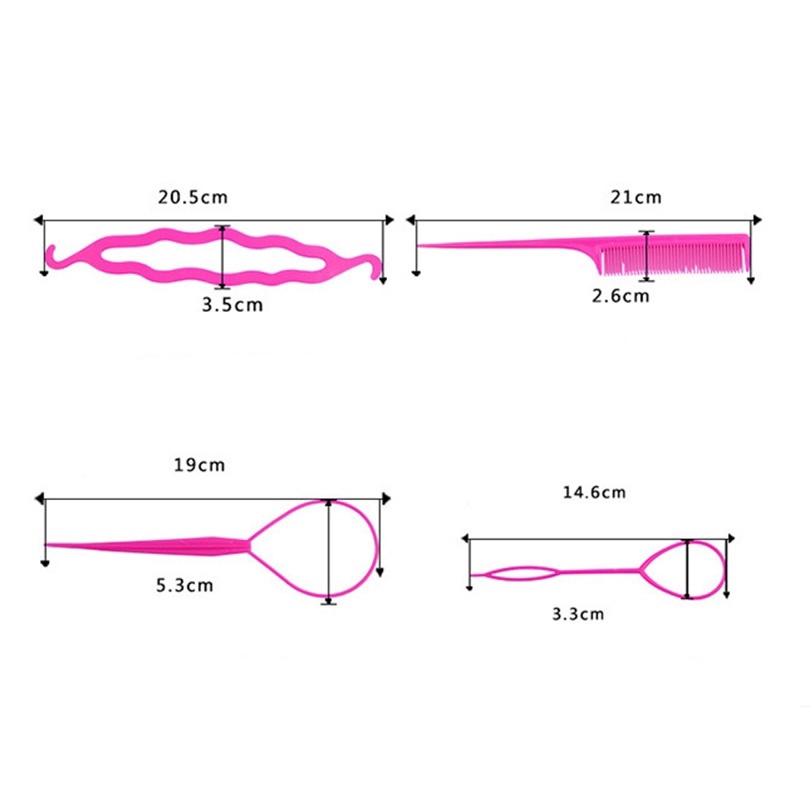 4Pcs / Set Jepit untuk Menata Rambut