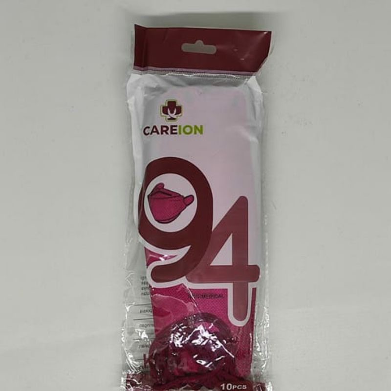 MASKER KF94 WARNA MERAH MARON ISI 10PCS