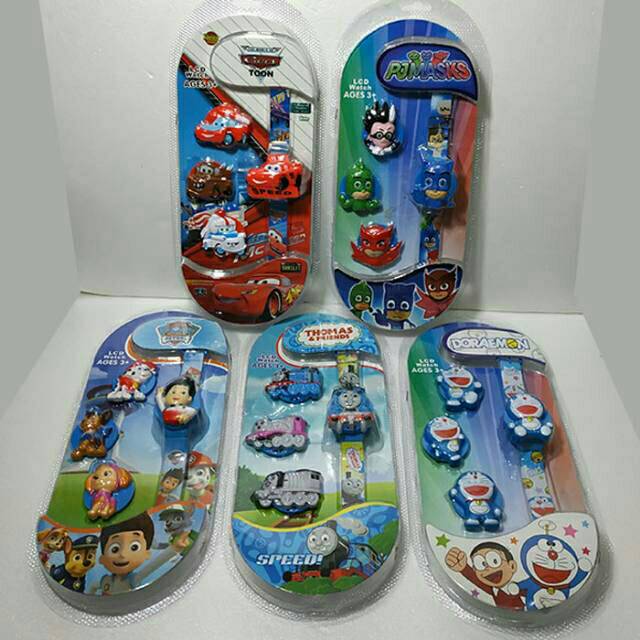 Jam Tangan Anak-Anak Digital Karet 4 in1 Character