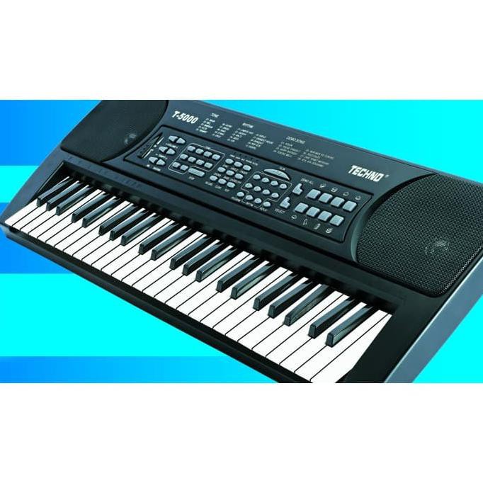 MUSICAL TOYS KEYBOARD TECHNO T-5000 / TECHNO T5000 / PIANO TECHNO 5000 - tanpa bubble