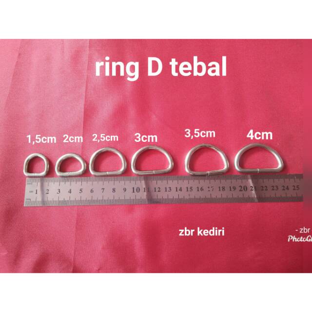 Ring D tebal NK/Ring d stainless/ring tas/ring baju