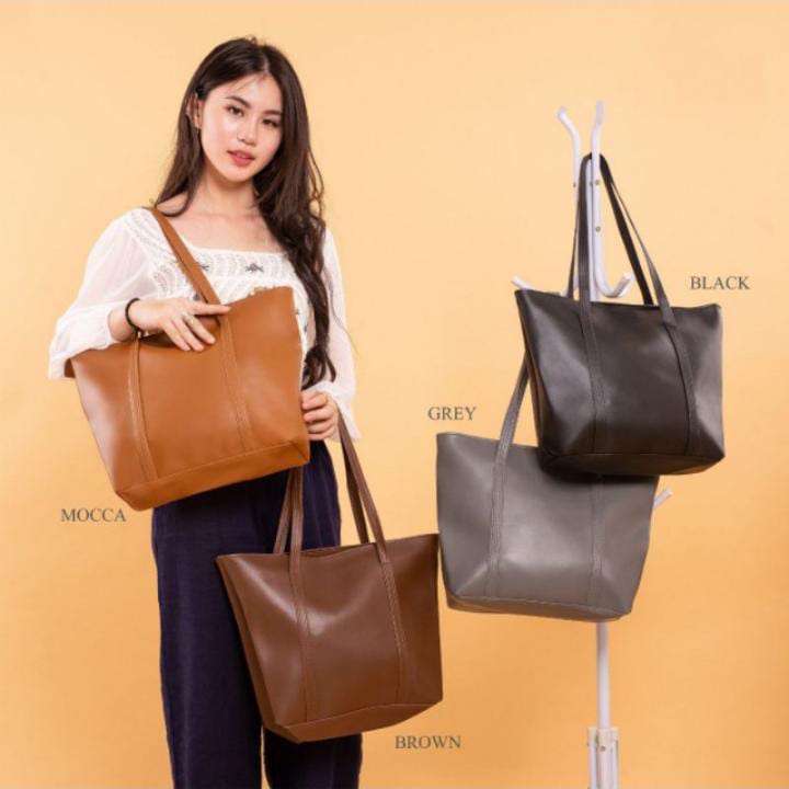 Tote Bag Candy Polos Tas Bahu Wanita Tas Tenteng Polos Besar Totebag Murah Besar Anti Air
