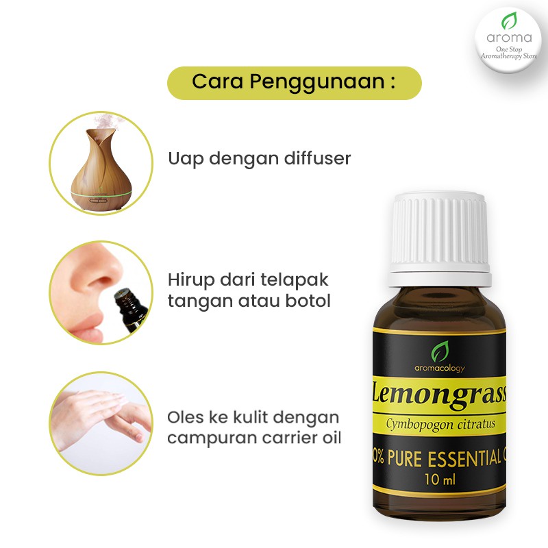 Essential Oil Aromatherapy Aromacology - Lemongrass 10ml