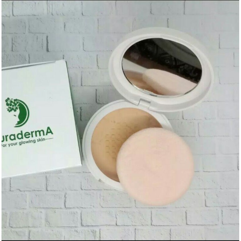 loose powder auraderma / bedak tabur auraderma /