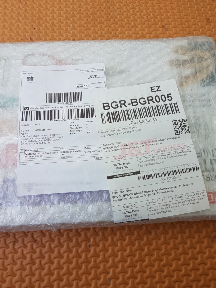 Pisau Dapur Pisau Set Evcrierh Jerami 7in1 Stainless Dilapis Anti Lengket 1 Set Isi 7 Termurah