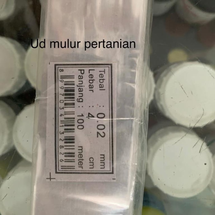 plastik pembungkus buah atau gambas tebal 002 p 100 m L 4 cm