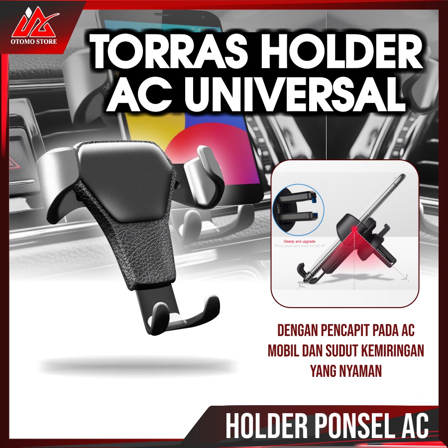 TORRAS HOLDER Smartphone Air Vent Car Holder Dudukan Handphone Anti Jatuh Original