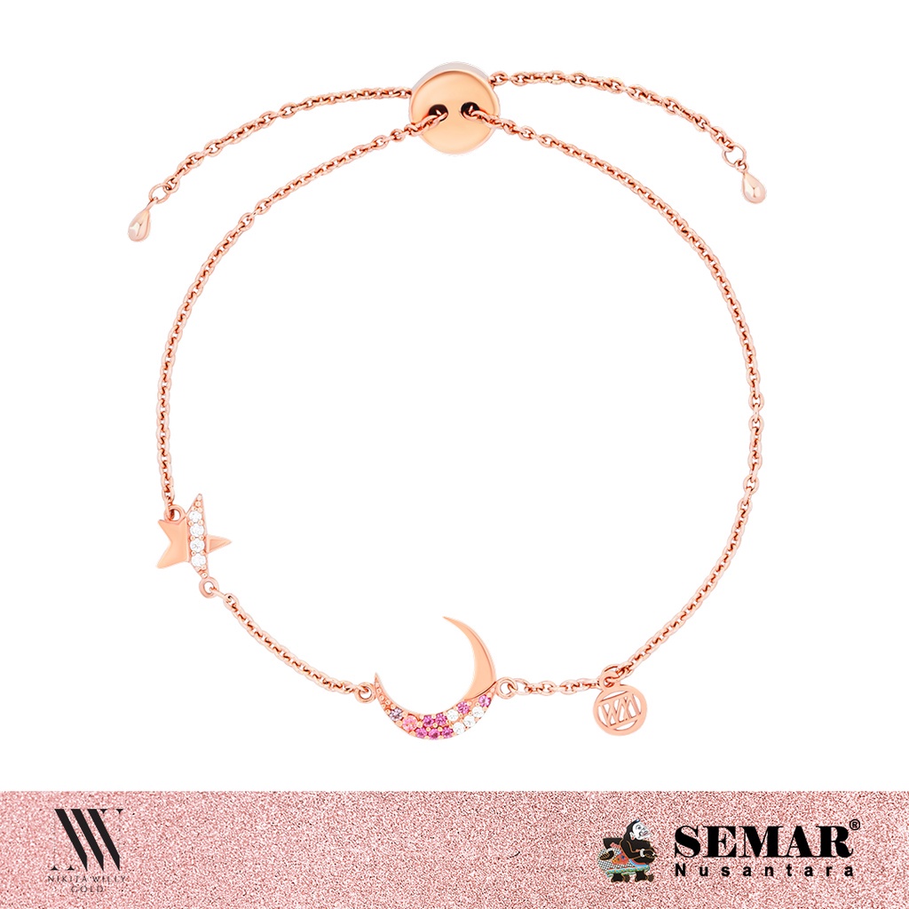 Nikita Willy Gold Gelang Emas La Luna 17K Semar Nusantara