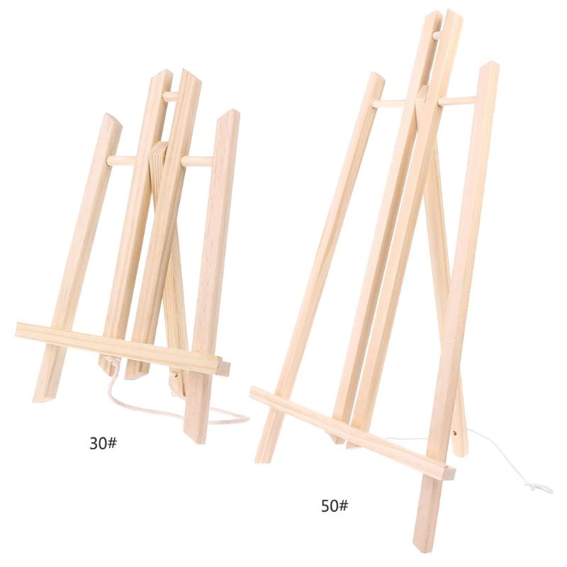 

Ongkir Gratis ya Top Quality 30cm Wood Easel Advertisement Exhibition Display Shelf Holder Studio