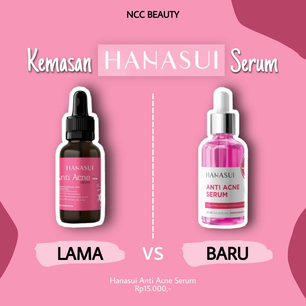 [ORI] Serum Anti Jerawat Mencegah Iritasi Wajah Kemerahan &amp; Tidak Menimbulkan Komedo - Hanasui Anti Acne