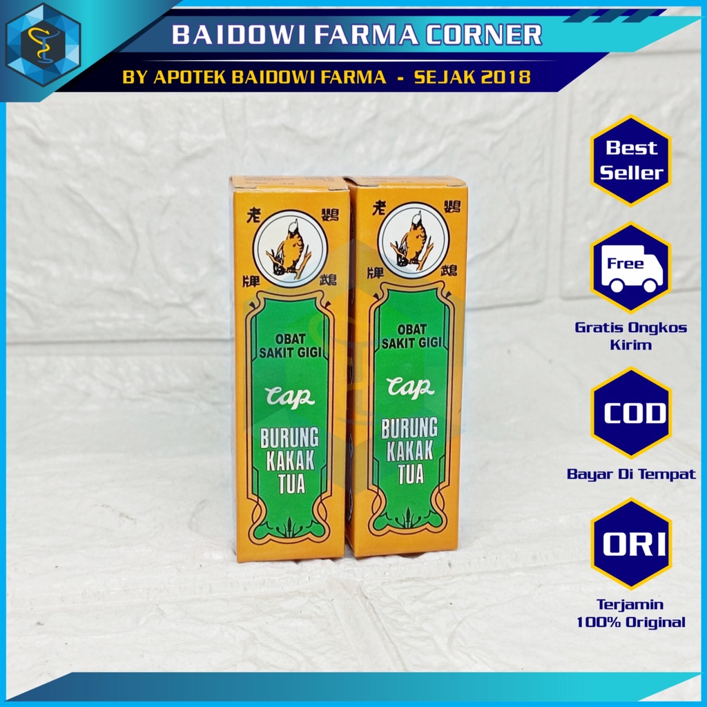 OBAT SAKIT GIGI CAP BURUNG KAKAK TUA MINYAK CENGKEH