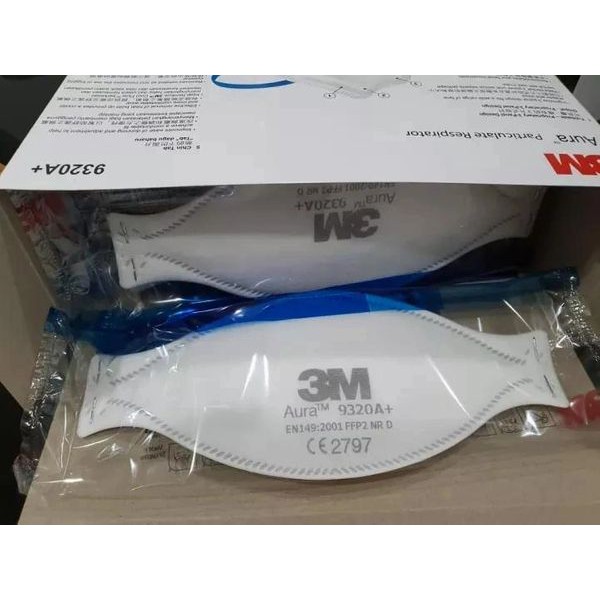 Masker Respirator 3M Aura 9320+ Serifikasi N95