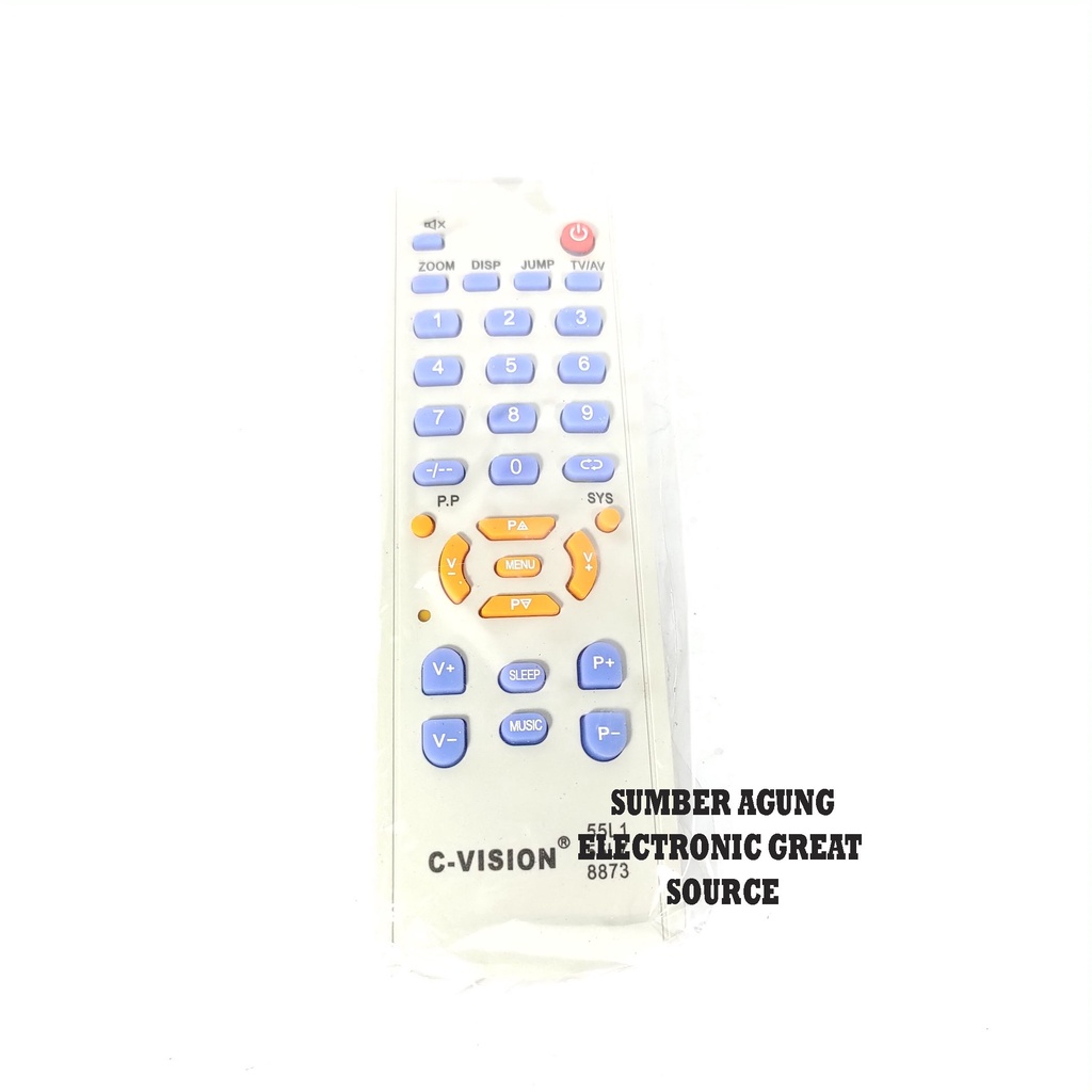 Remot TV Cina 11L1 55L7 8873 Pendek Remote TV Universal Termurah