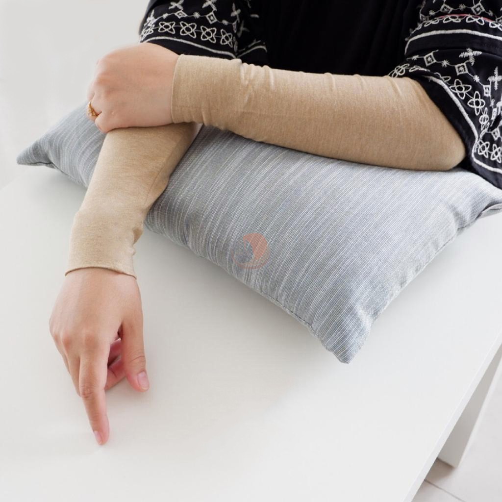 Handsock Manset Tangan Rayon Super Premium Stretch Adem Anti Gerah-Nude