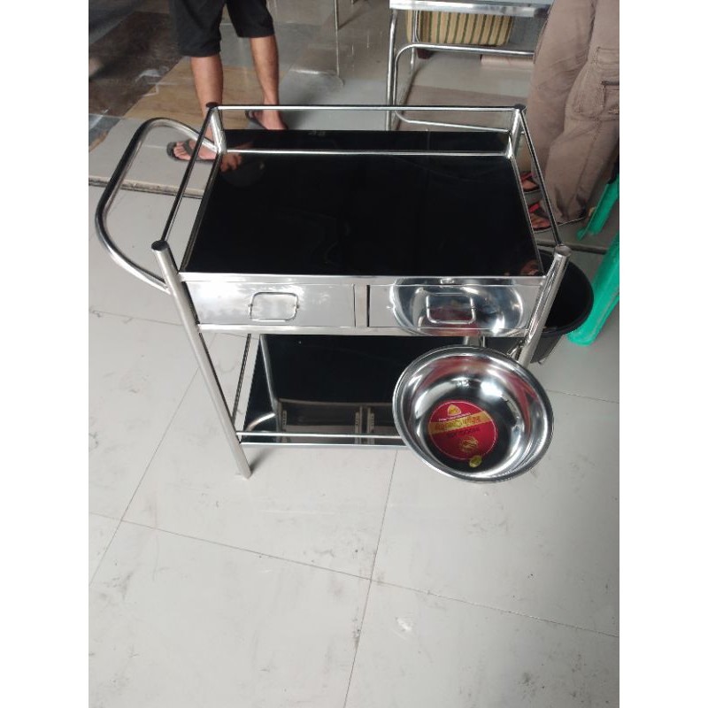 Trolley Dressing + Waskom (Stainless)