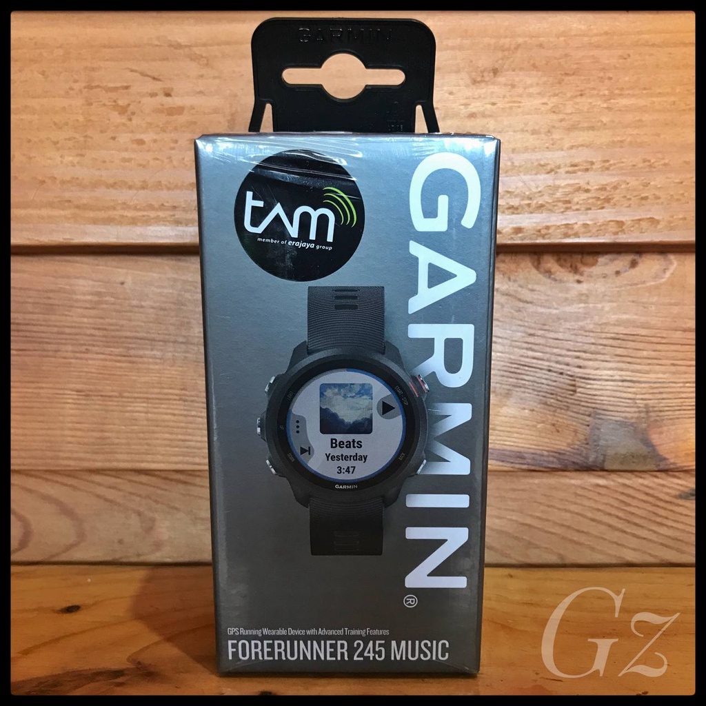 JAM TANGAN Garmin Forerunner 245 Music ORIGINAL 100% GARANSI RESMI TAM 2th ( WARNA BLACK )