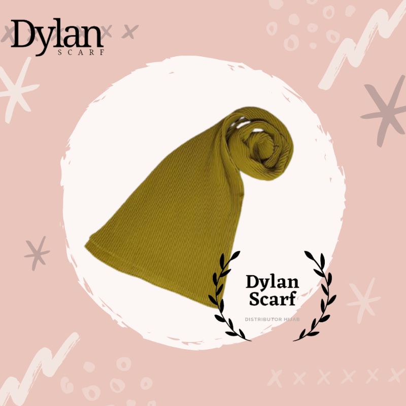 Jilbab Pashmina Plisket Ceruty Babydoll Premium Import-Lime