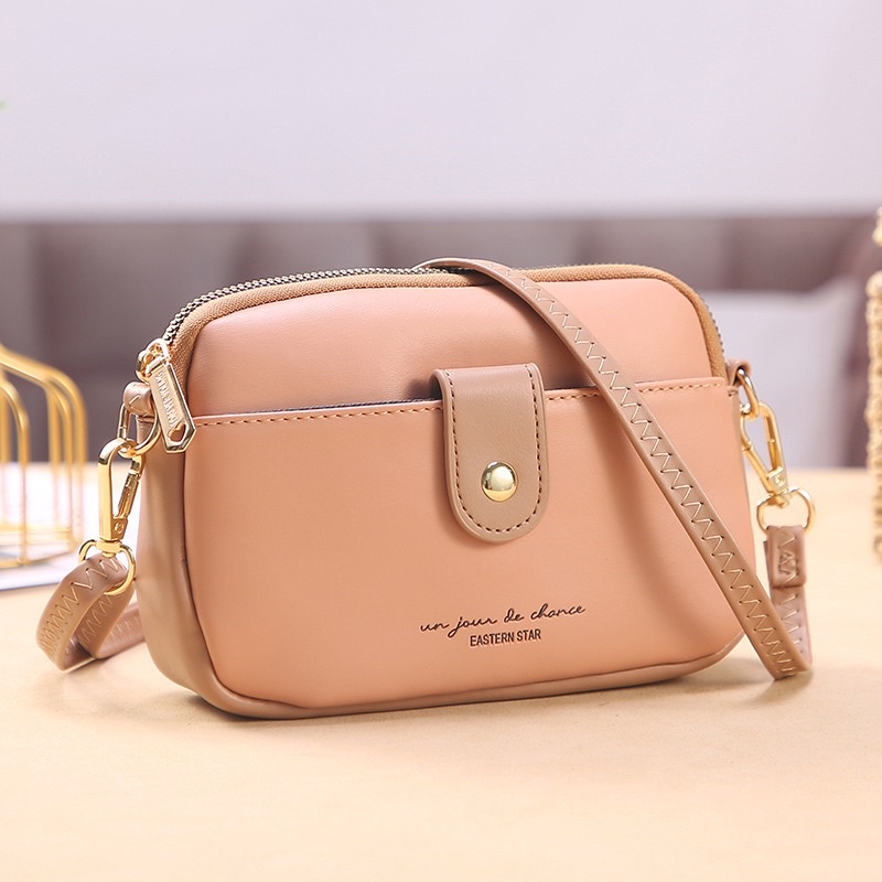 Tas Selempang Kulit Wanita Dompet Hp Tas Cewek Mini Bag Slingbag FY
D033-1