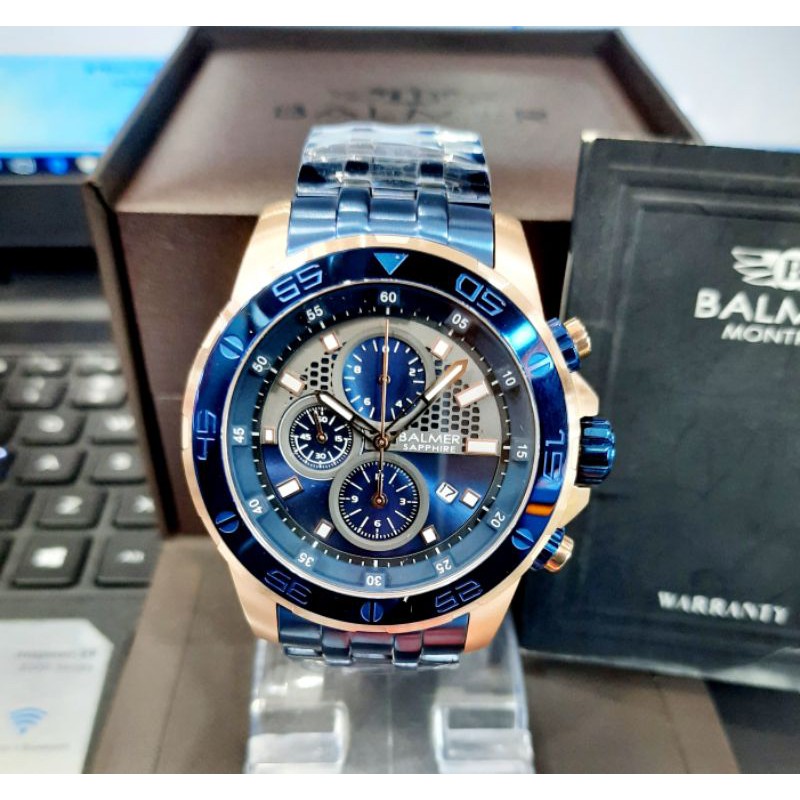 jam tangan pria BALMER 8129 SAPPHIRE GLASS ORIGINAL