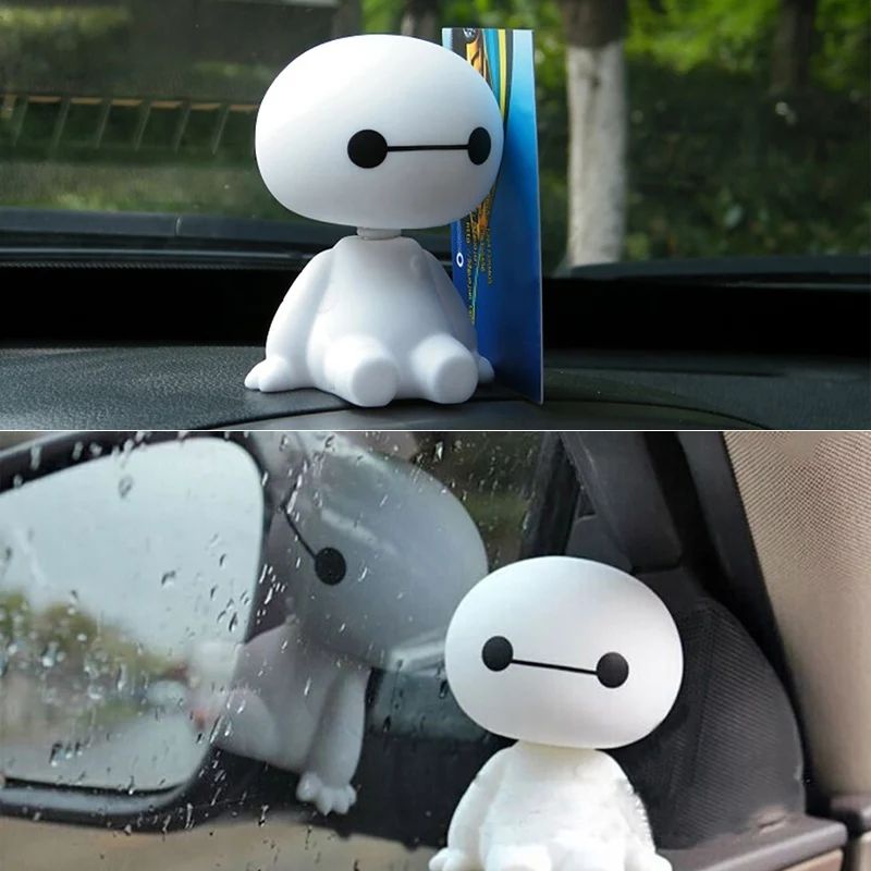 Hiasan Mobil Baymax Shaking Head Ornament Kepala Goyang Aksesoris Mobil Car Accessories