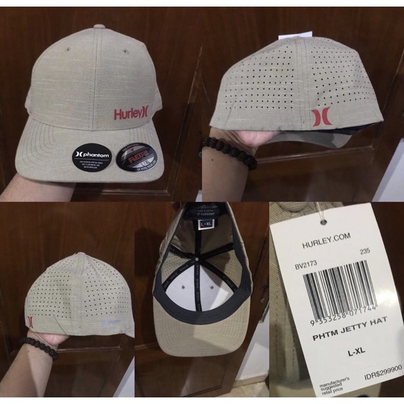 Topi Hurley Phantom Jetty Khaki Flexfit