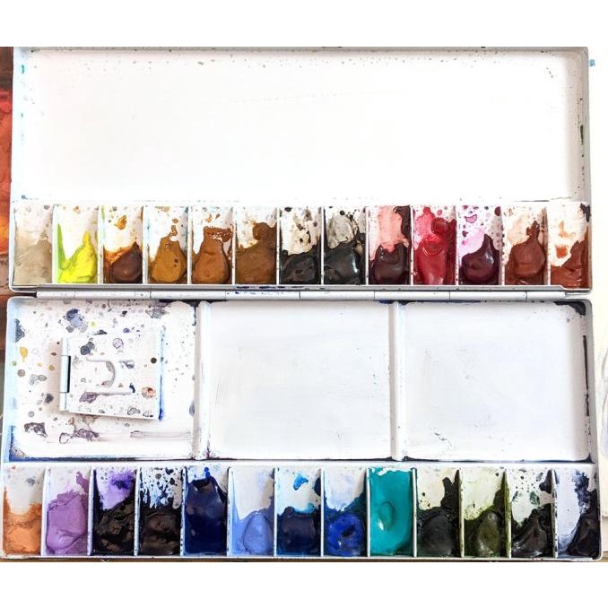 

TERBARUU!! Holbein Aluminum Folding Watercolor Palettes SALE