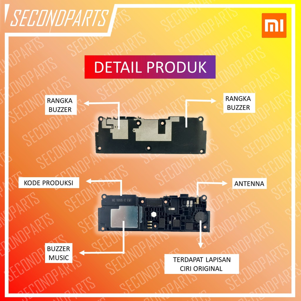 SPEAKER MUSIC BUZZER SUARA XIAOMI MI5 / MI 5 PRIME ORIGINAL COPOTAN