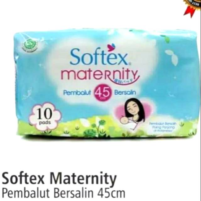 SOFTEX Maternity 45cm isi 10 pads pembalut bersalin nifas hamil setelah melahirkan (no.25)