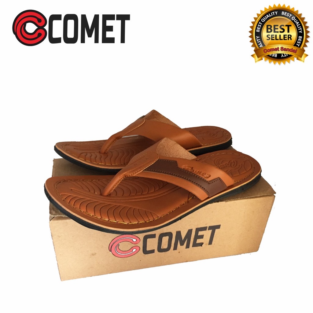 Comet Sandal  pria dewasa kulit 137 ck Sandal Jepit Pria Sandal casual pria elegan Sandal kulit