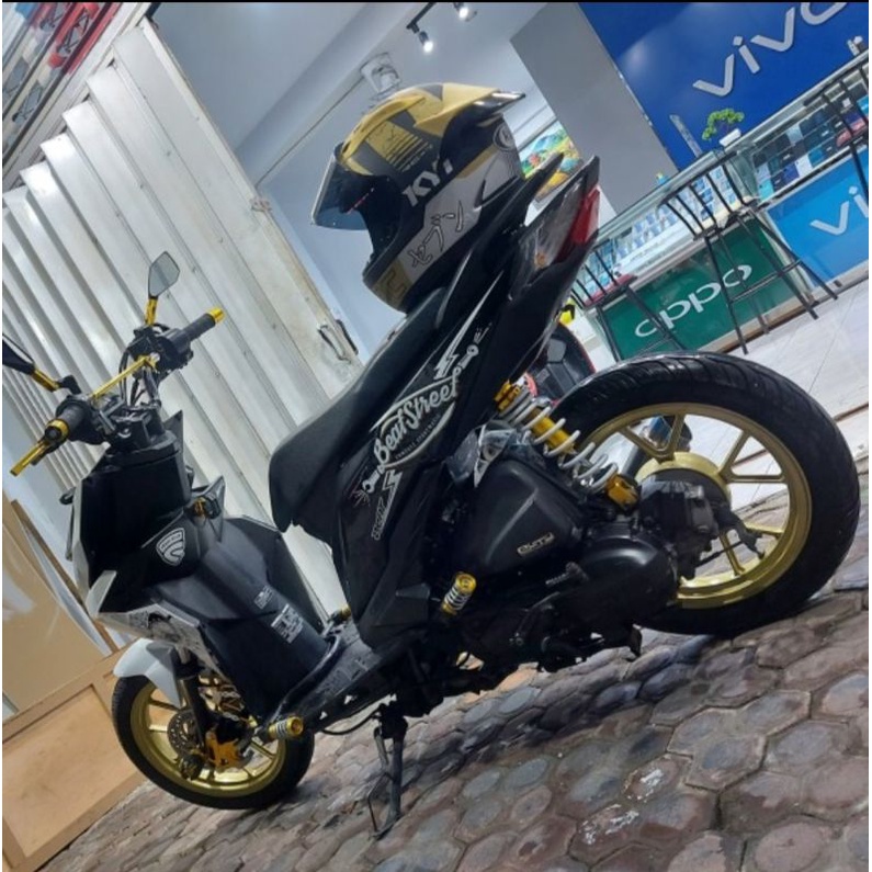 Undertail beat street Esp Sporty Eco Modifikasi Variasi Custom Spakbor belakang