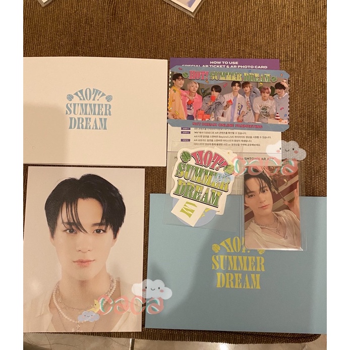 Ar ticket hot summer nct dream jeno renjun set photocard pc poscard