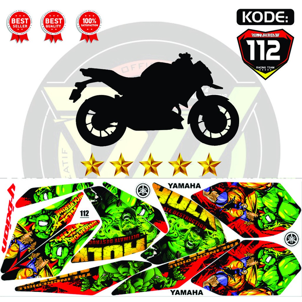 VIXION NEW 2013 LIGH (Vixion New 2013-2016 NVL) STRIPING VARIASI YAMAHA RK-M