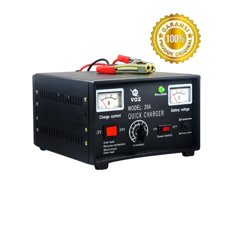Charger Aki 20 A VOZ || Charger Accu 20 amper