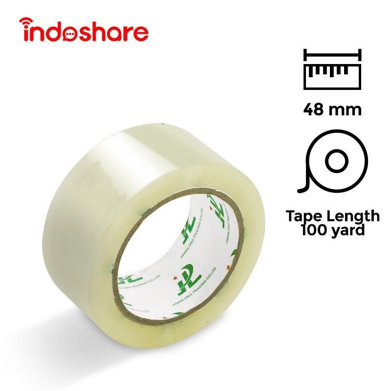 

LAKBAN BENING Indoshare / Opp Tape 48mm x 100 Yard x 48 Micron