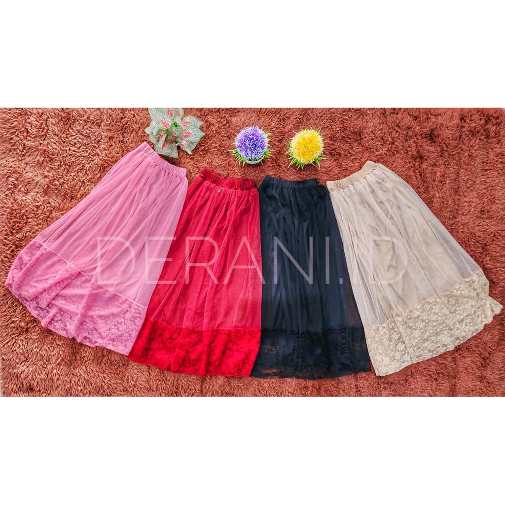 Rok tutu renda anak 4-19 th (COD) Material hyget + tile