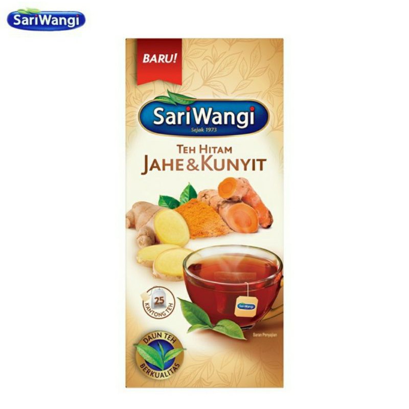 

Sariwangi Teh Hitam Jahe & Kunyit 25 Teh Celup 45 gr