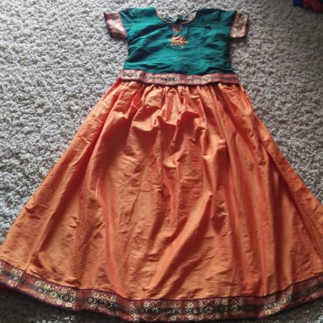 anarkali anak baju india ori