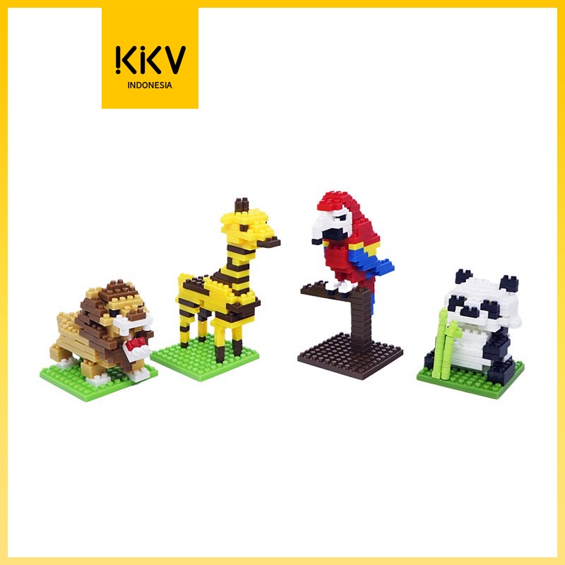 KKV - Jike Bulding Blocks Miniatur Berbentuk Hewan  Kreatifitas Anak Mainan