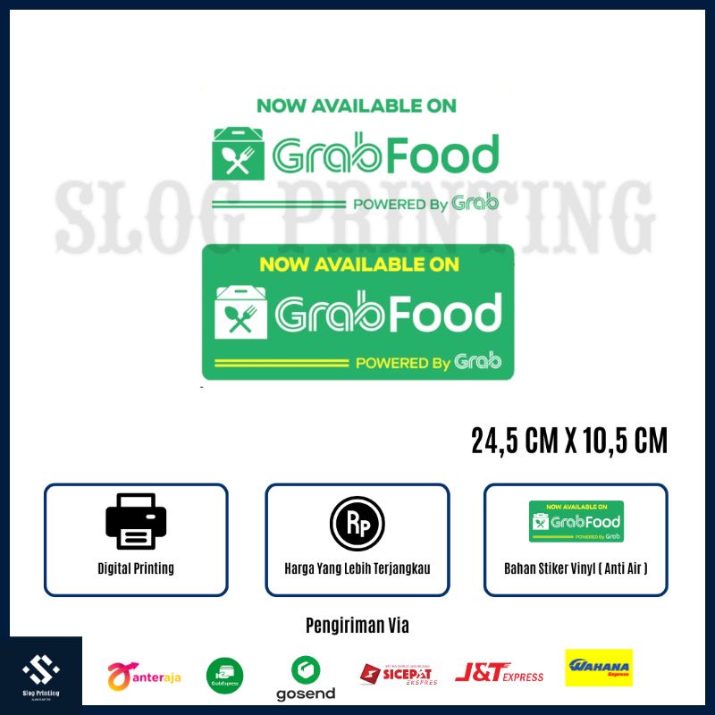 

Sticker Stiker Label Vinyl GRA6 F00D Tahan Air 24,5 x 10,5 cm ( 2 pcs sticker )